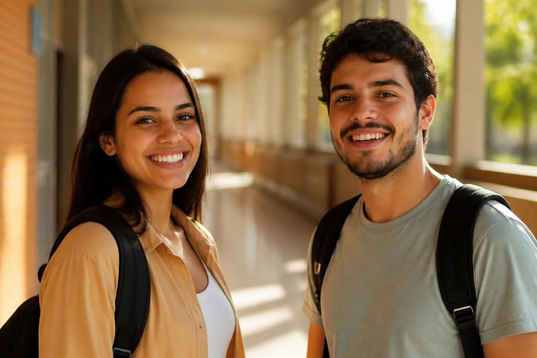 Grupo pequeno em volta da mesa, lendo folhas impressas com as posições que serão disputadas